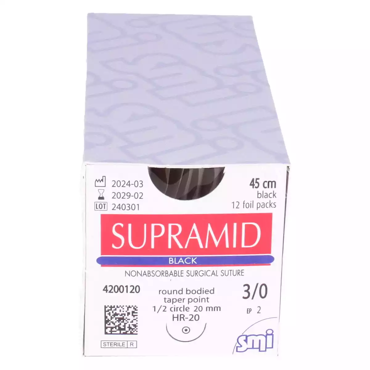 Supramide Zwart Nahtmateriaal