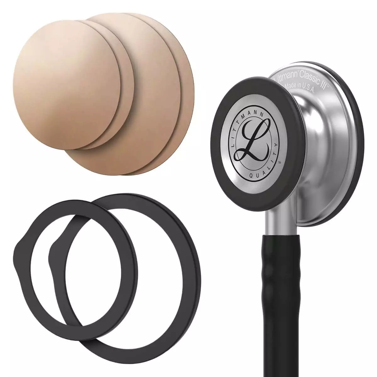 Voordeelpakket: Littmann® Classic III™ stethoscoop + antimicrobieel kopermembraan "Drums" Voordeelpakket: Littmann® Classic III™ stethoscoop + antimicrobieel kopermembraan "Drums"