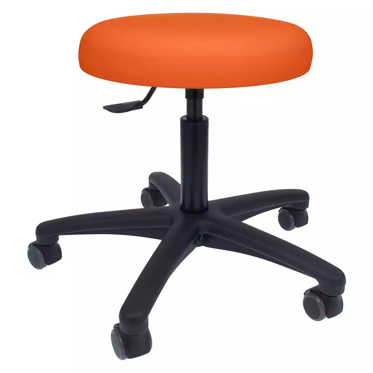  Draaibare rolkruk met kunststof voet