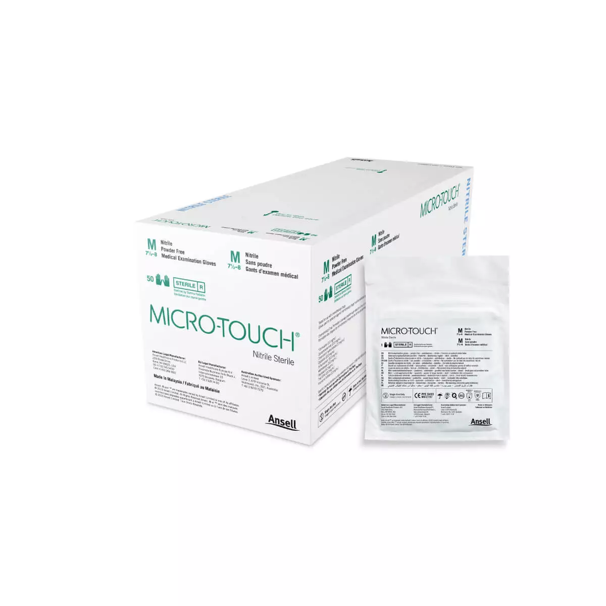  MICRO-TOUCH® Nitril Steriele Onderzoekshandschoen