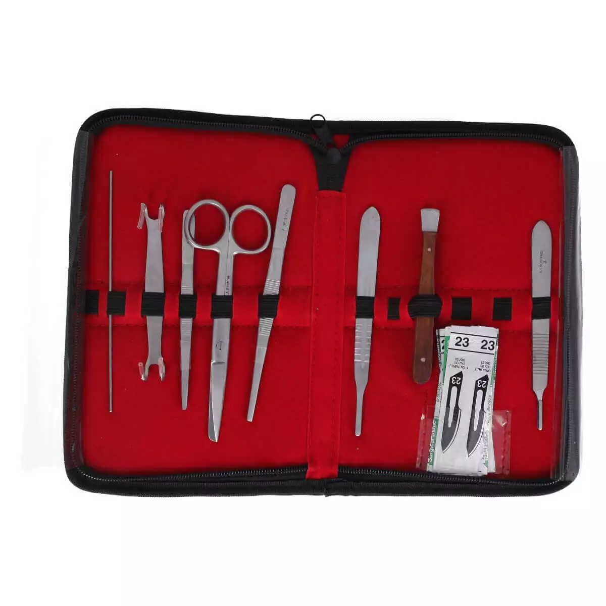  Prepareer set klein in kunstlederen etui