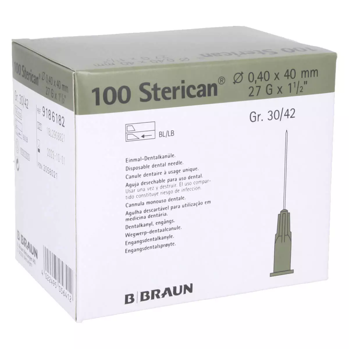  Stericancanules voor tandheelkundige anesthesie