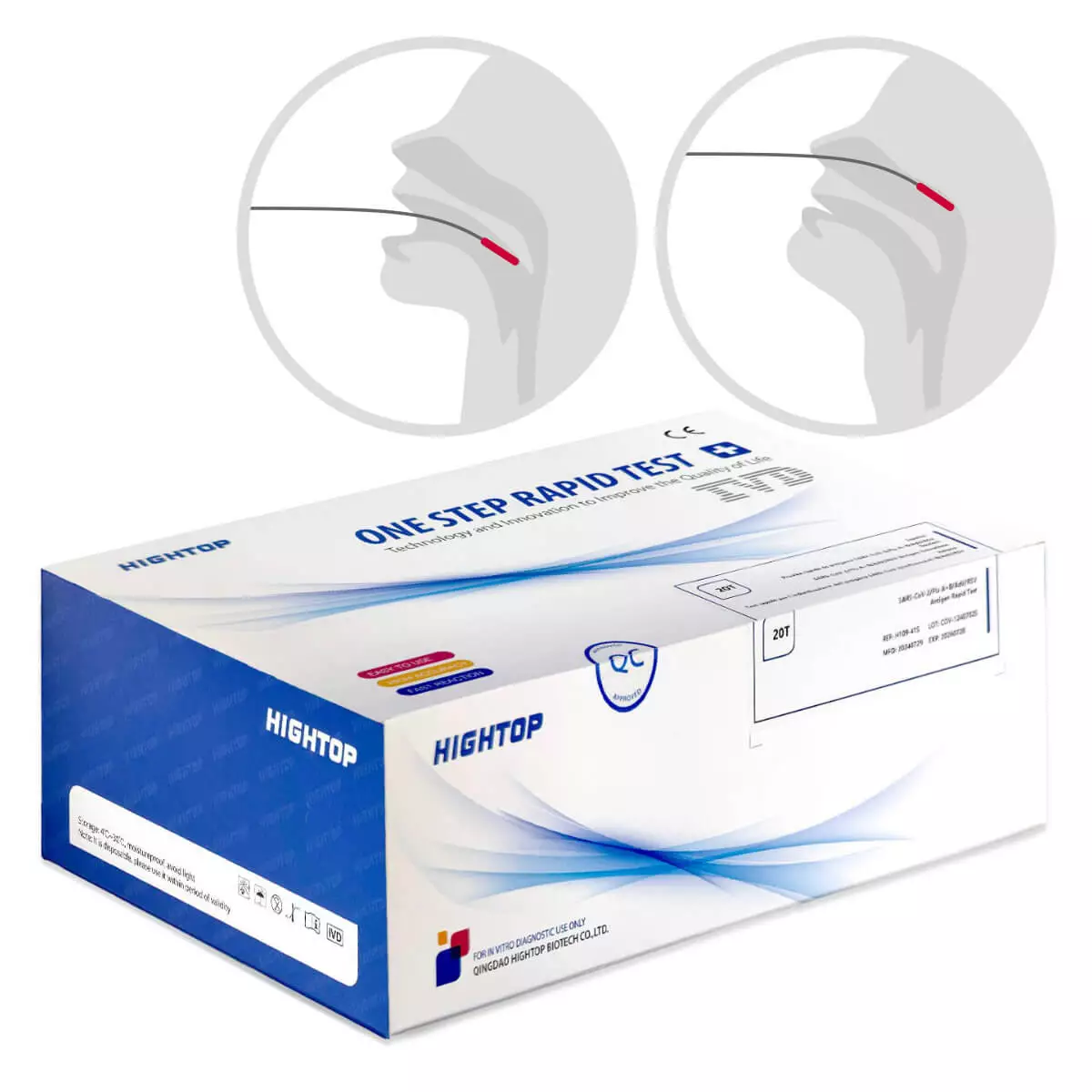  SARS-CoV-2, influenza A + B, adenovirus en RSV 5-in-1 antigeen-sneltest