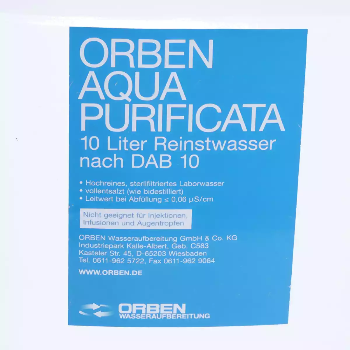  Gezuiverd water Laborwasser