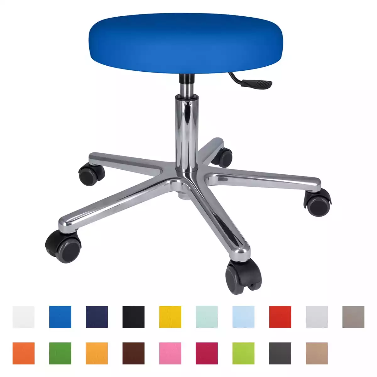  Rolkruk met aluminium voet
