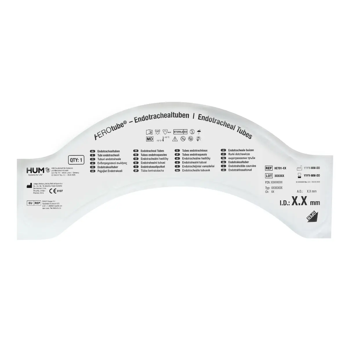  AEROtube-set voor endotracheale tubes 