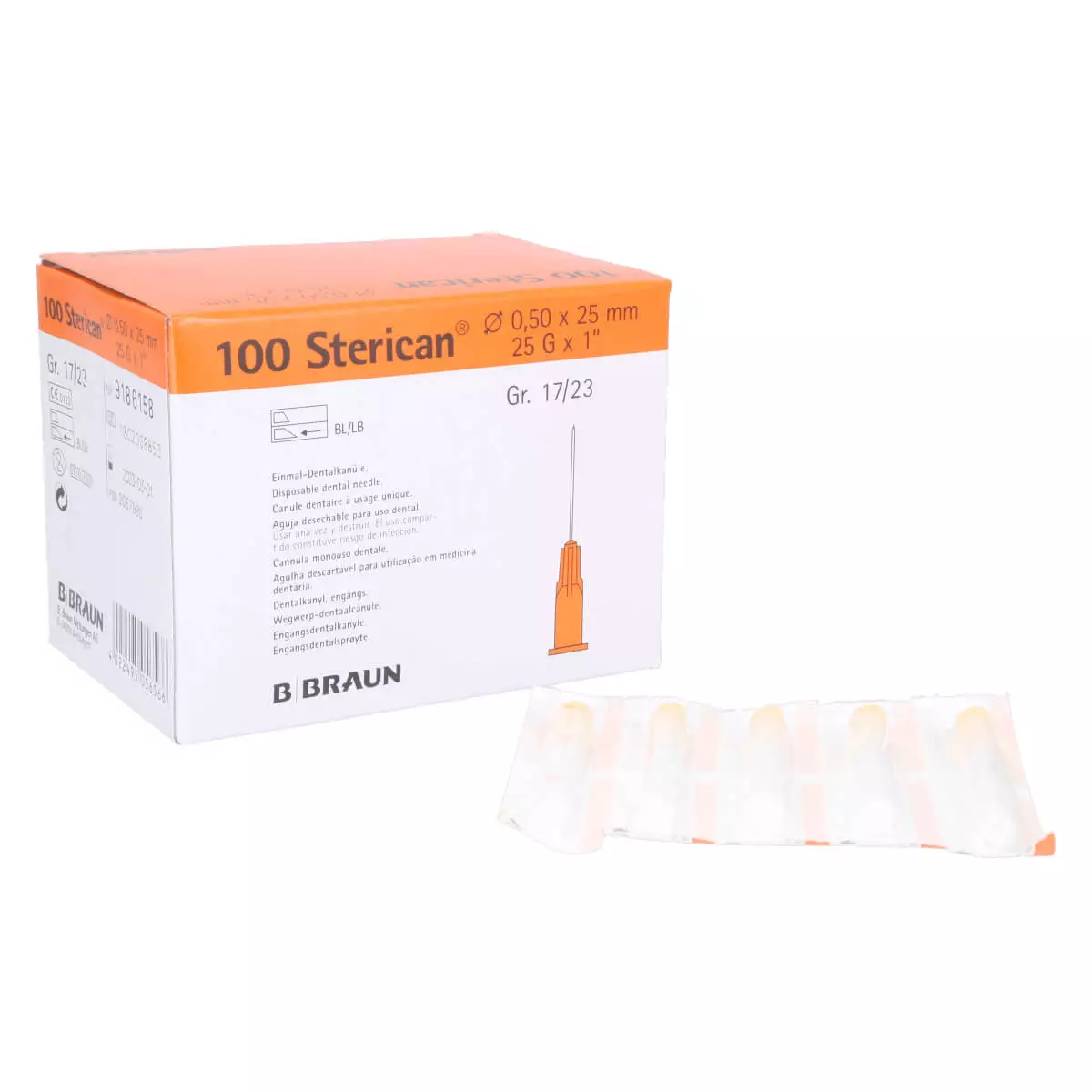  Stericancanules voor tandheelkundige anesthesie
