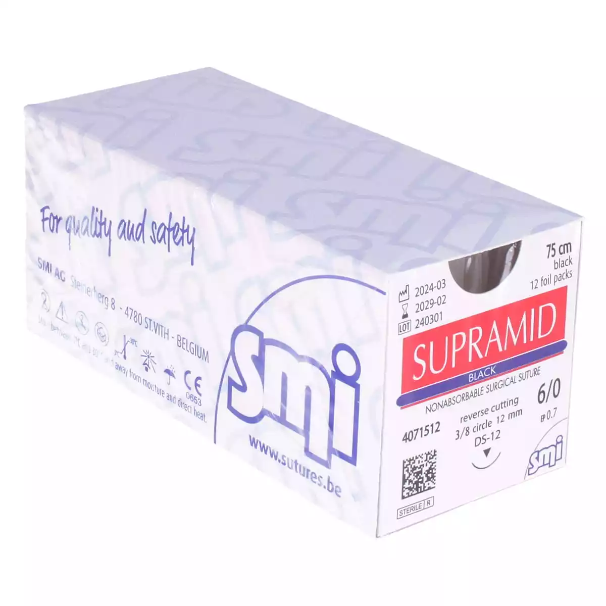  Supramide Zwart Nahtmateriaal