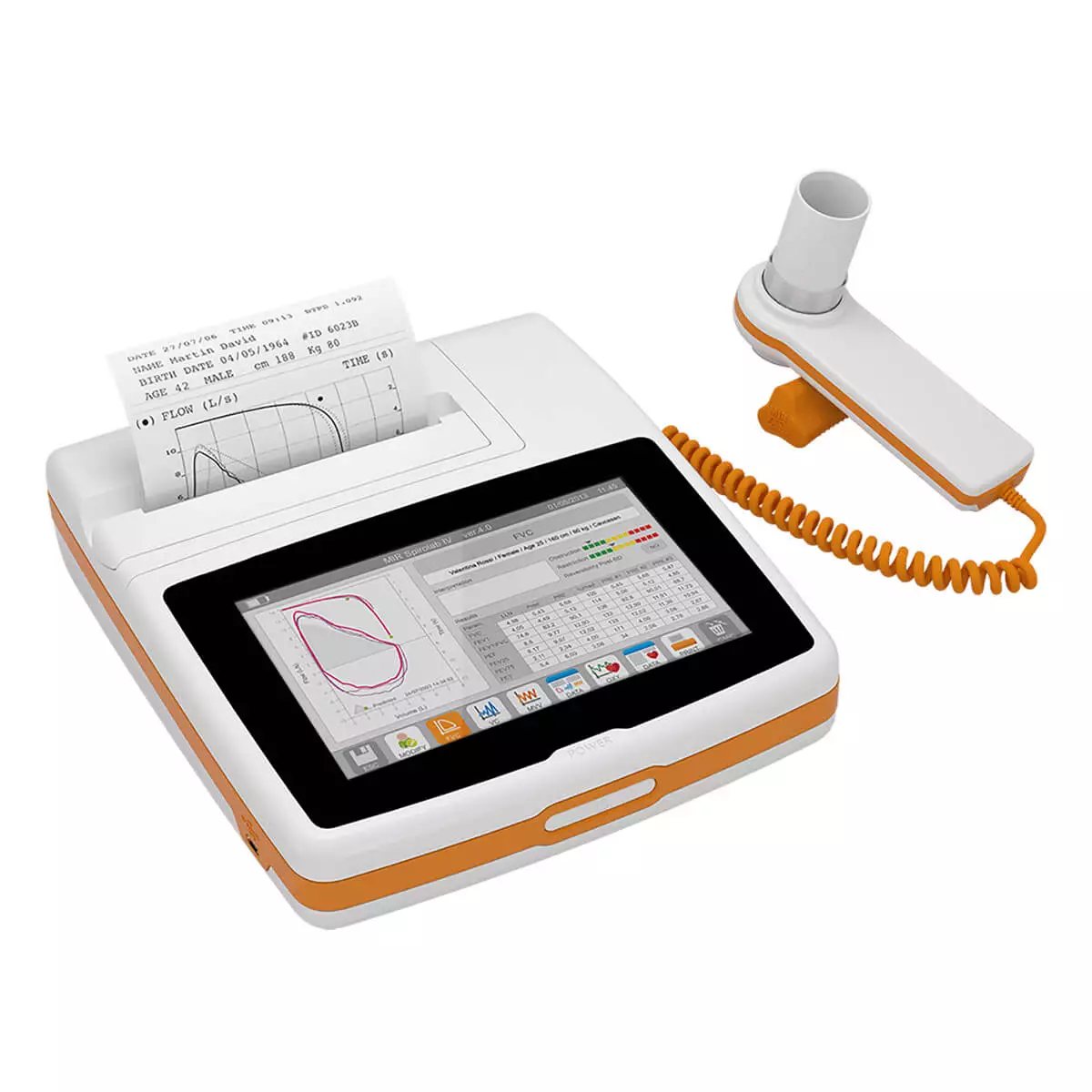  Nieuwe Spirolab draagbare touchscreen-spirometer