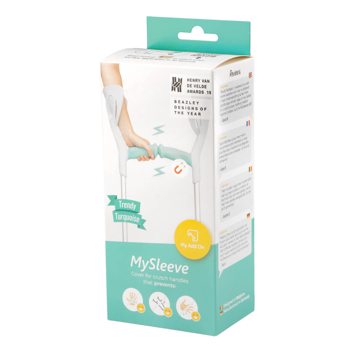 MySleeve kruk handvat hoes  MySleeve kruk handvat hoes