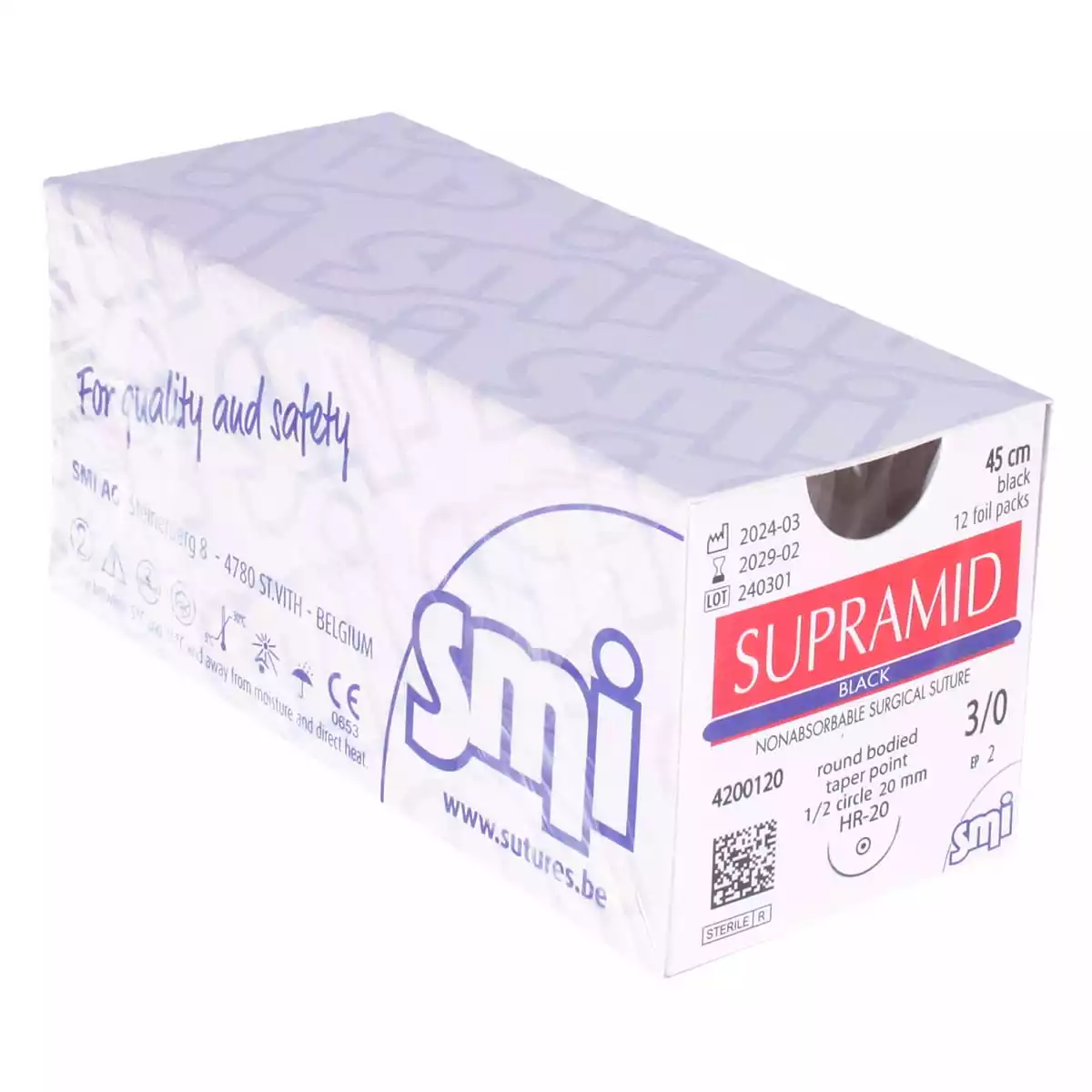  Supramide Zwart Nahtmateriaal