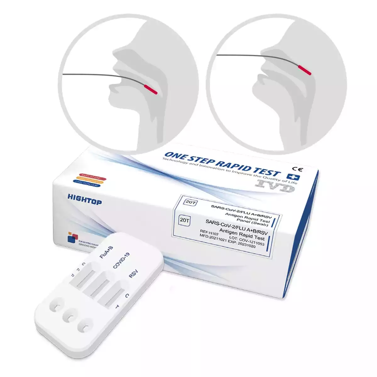  RSV & Influenza A/B + Corona 4-in-1 snelle antigeentest