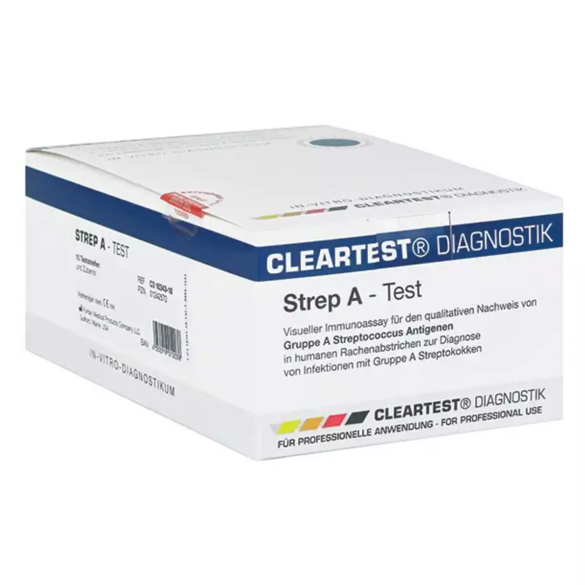 Cleartest Strep A-teststrips voor het keeluitstrijkje