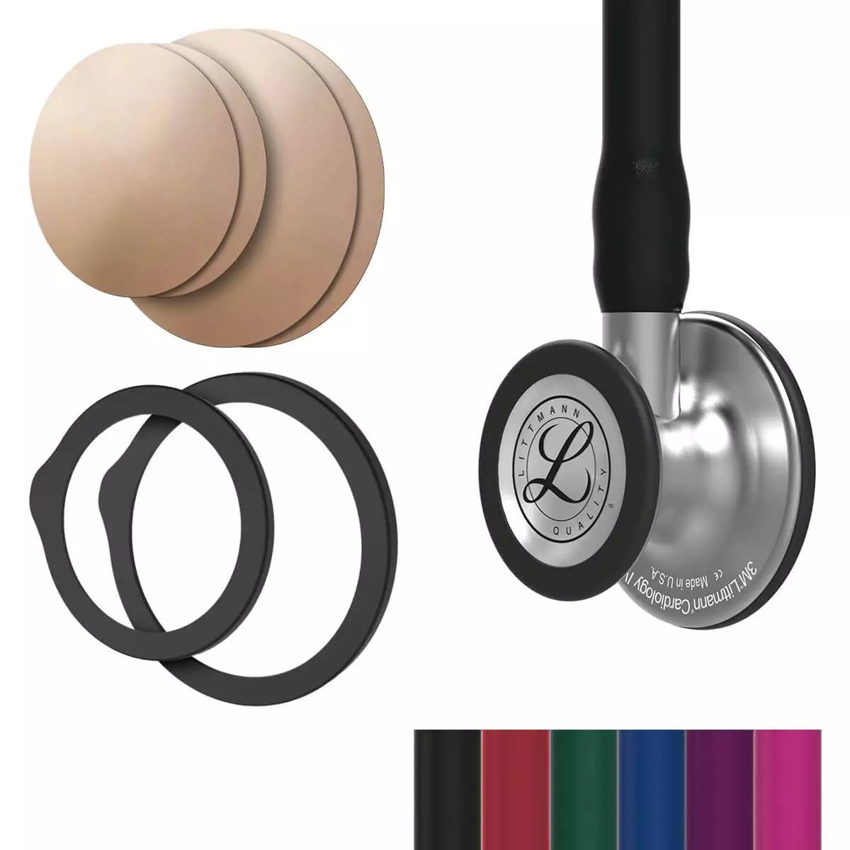  Voordeelpakket: Littmann® Cardiology IV™ stethoscoop + antimicrobieel kopermembraan "Drums"