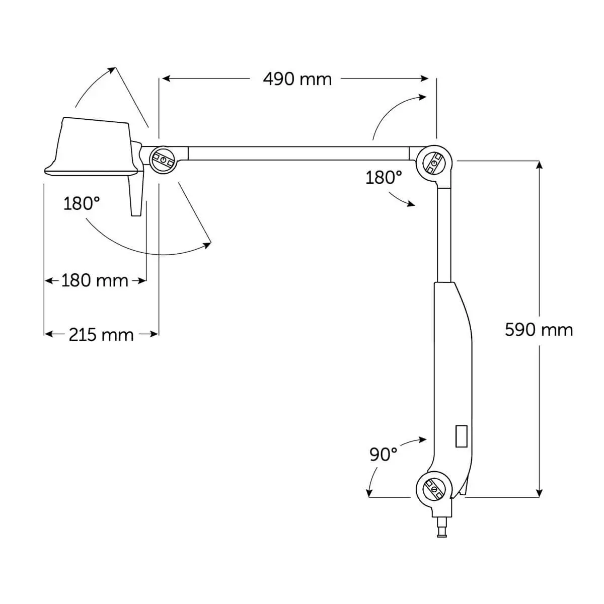  ACEMST1.3 LED Onderzoekslamp - Statiefmodel
