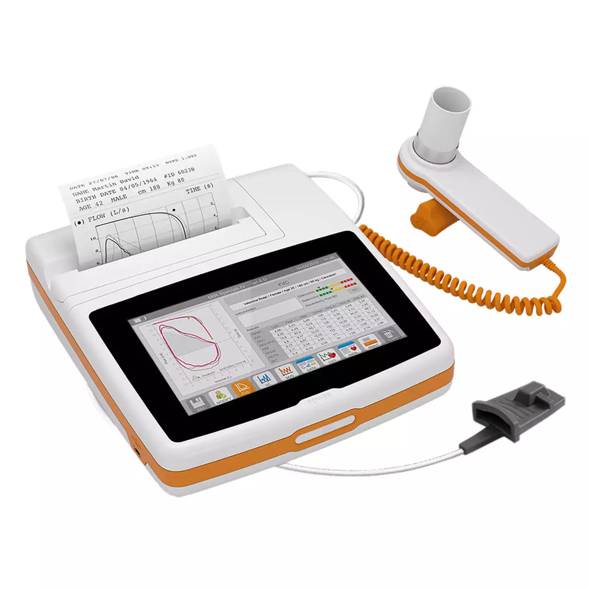 Nieuwe Spirolab draagbare touchscreen-spirometer Nieuwe Spirolab draagbare touchscreen-spirometer