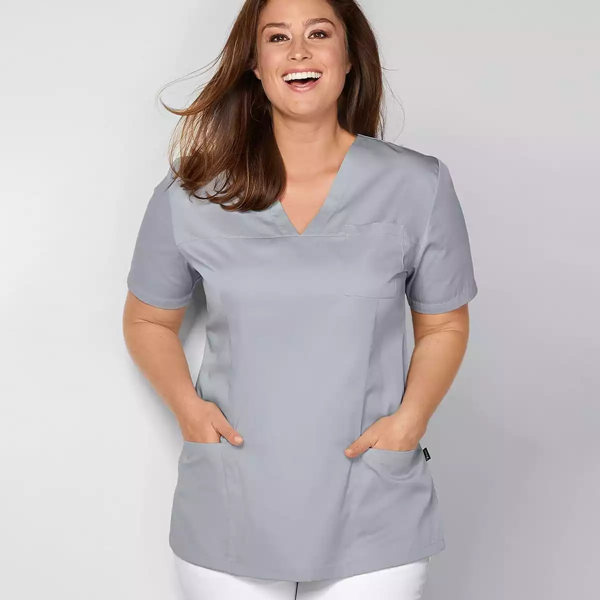  Slip-on tuniek Roma met V-hals voor dames