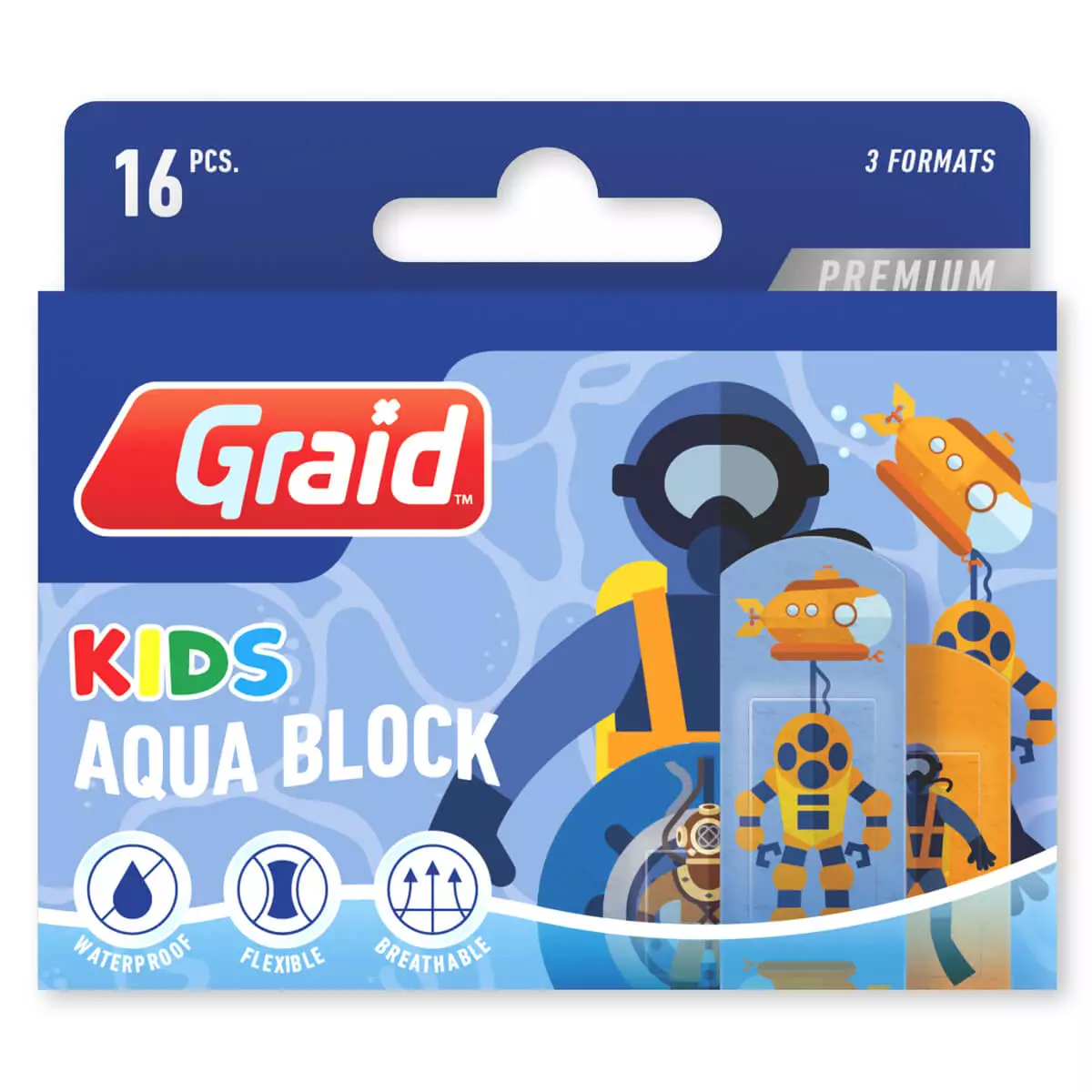  Aqua Block Kids Premium pleisters