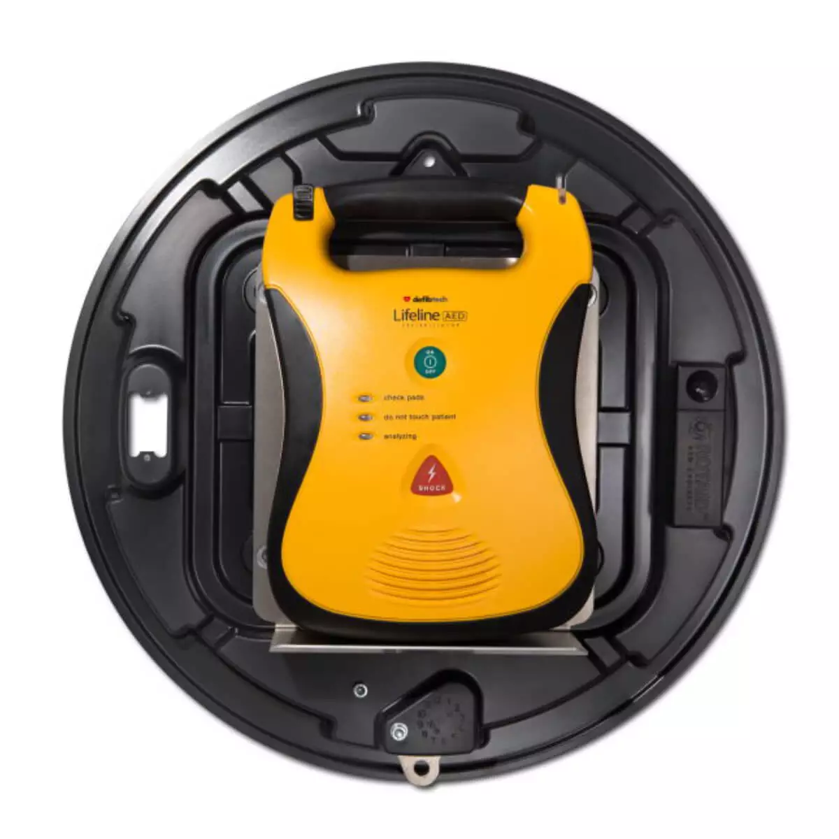  AED ronde kast met alarm