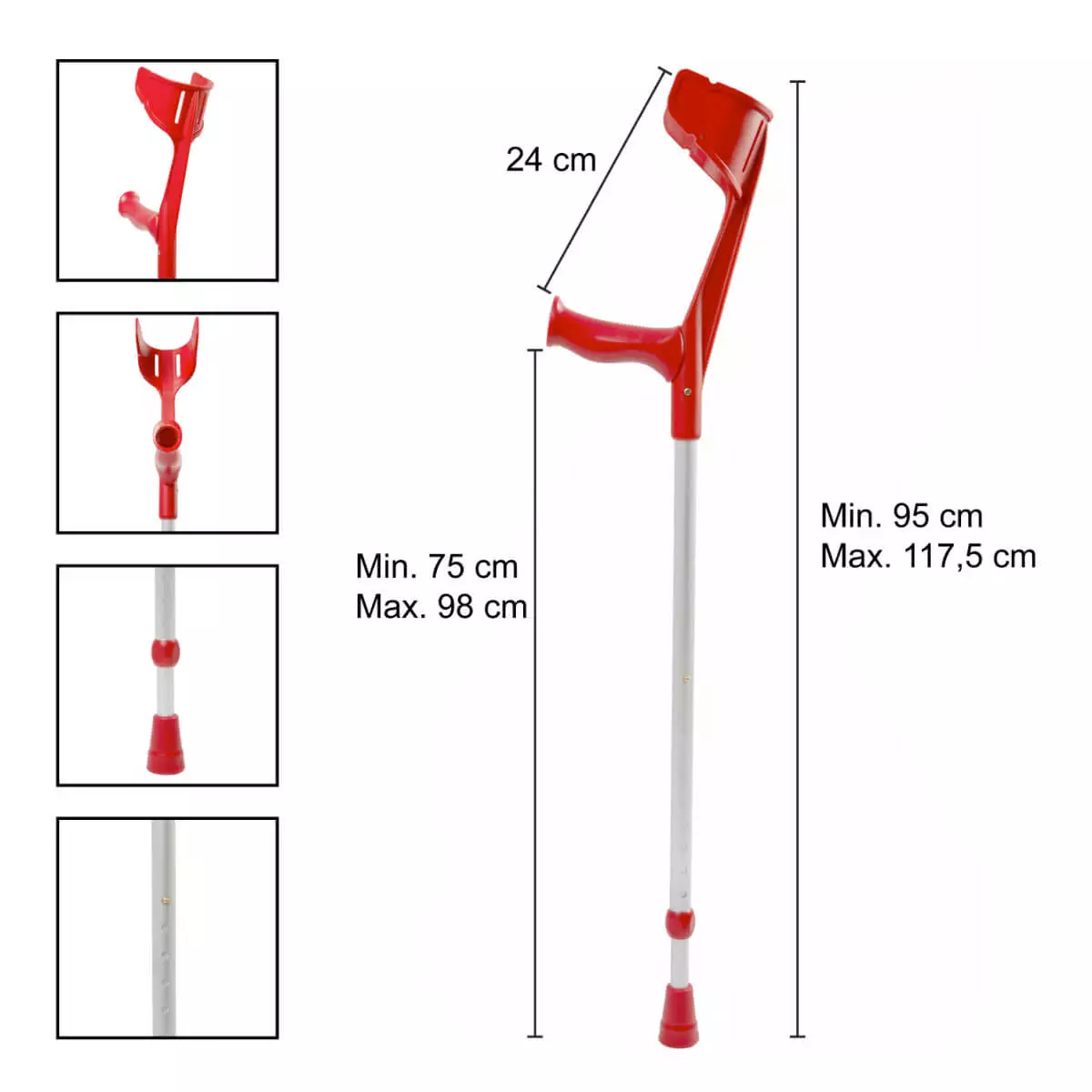  REBOTEC MAGIC-SOFT onderarmkrukken