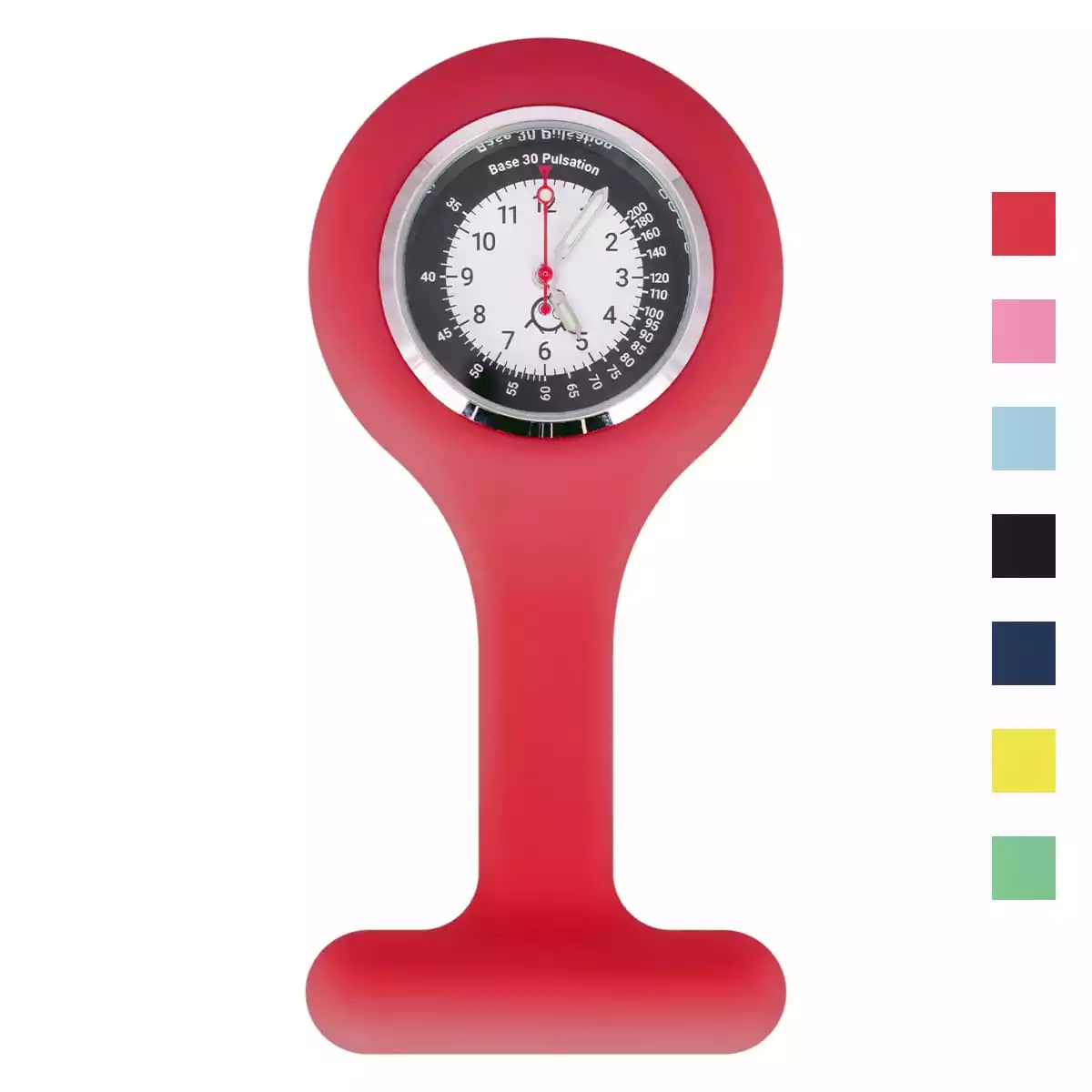  Siliconen verpleegstershorloge met clip "Tic"