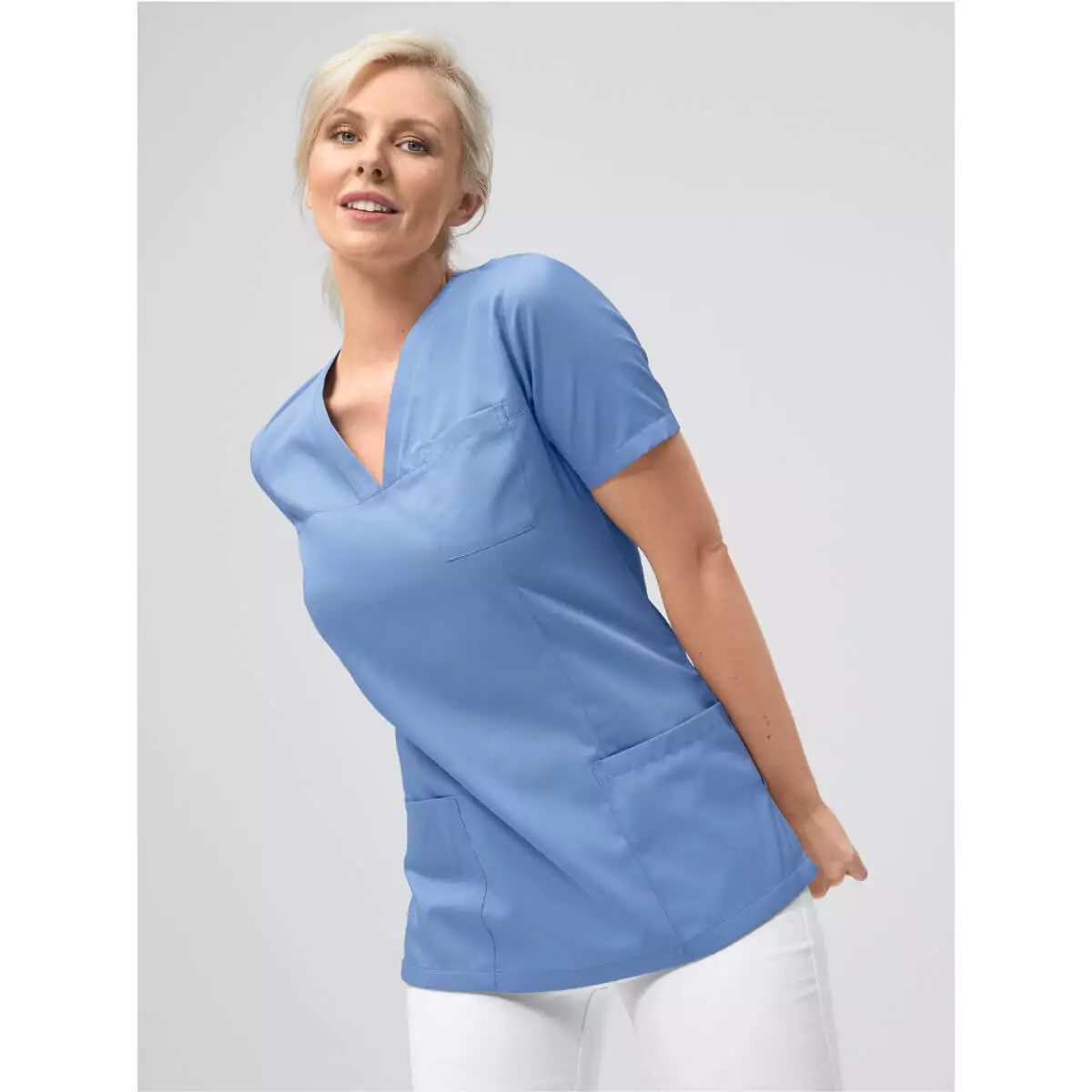 Slip-on tuniek Roma met V-hals voor dames Slip-on tuniek Roma met V-hals voor dames