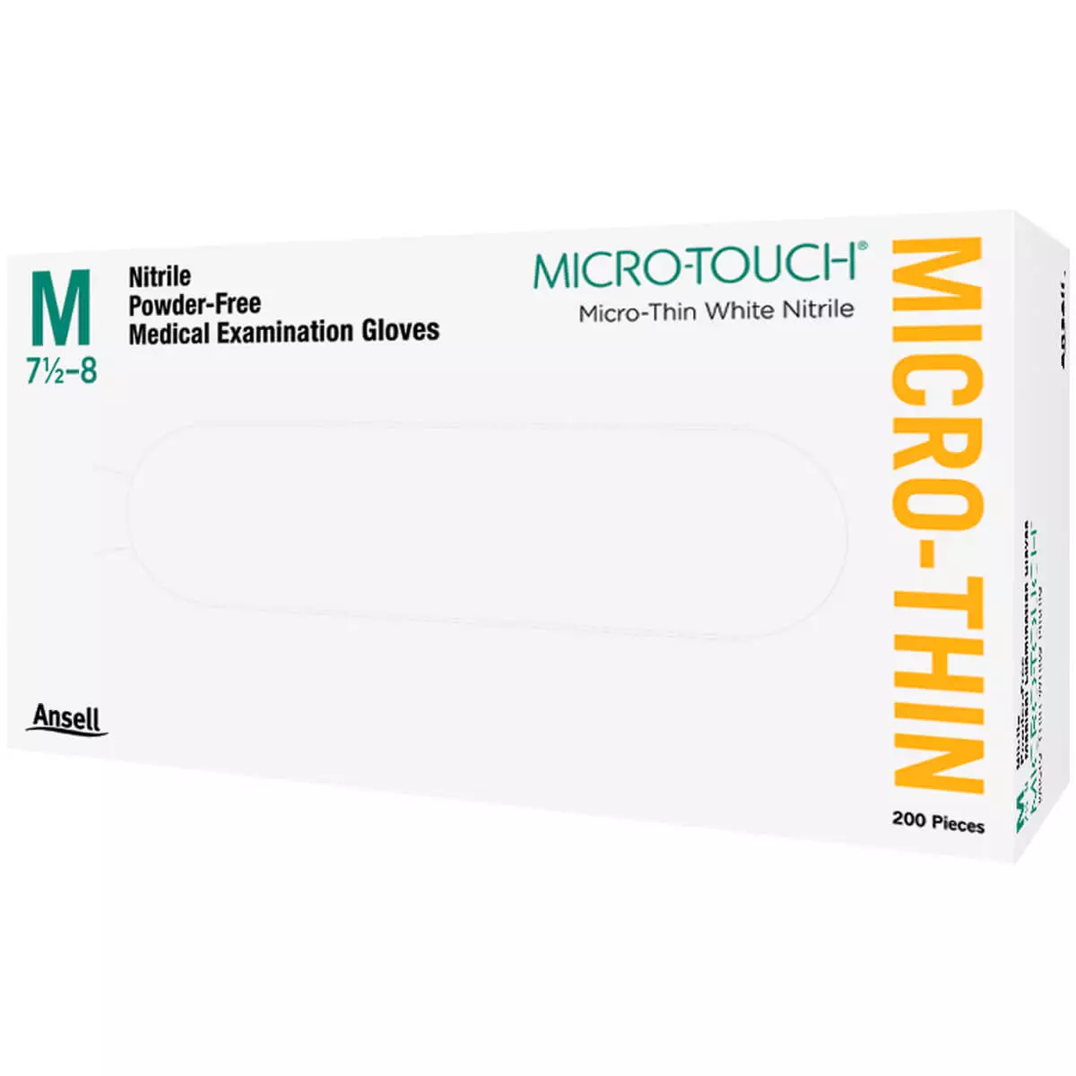  MICRO-TOUCH Micro-Dun Wit Nitril Onderzoekshandschoen