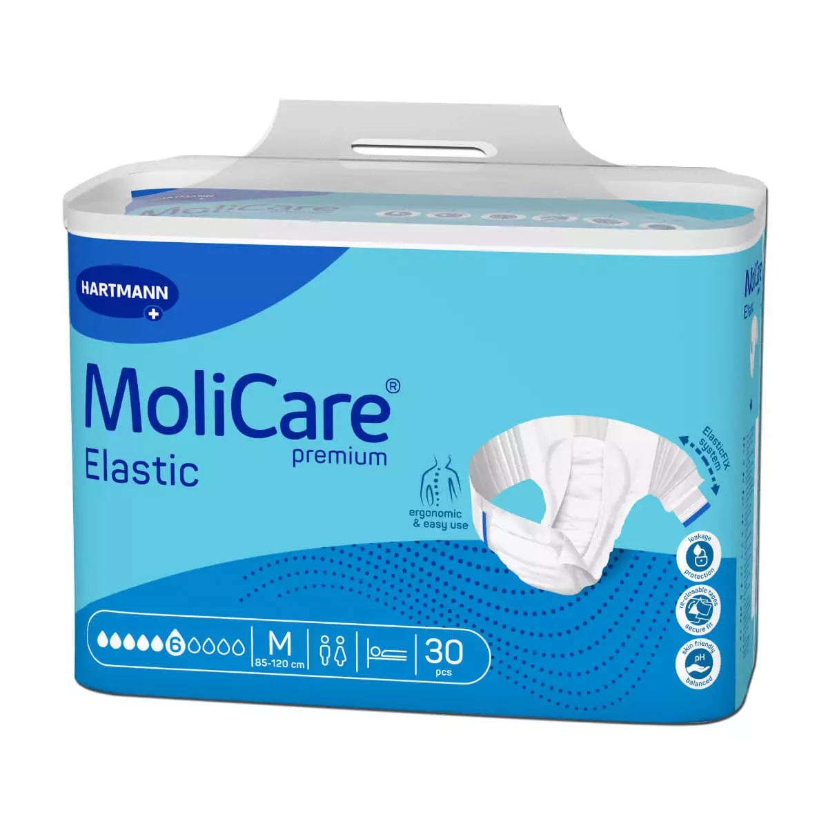 MoliCare Premium Elastic incontinentiebroek 6 druppels MoliCare Premium Elastic incontinentiebroek 6 druppels