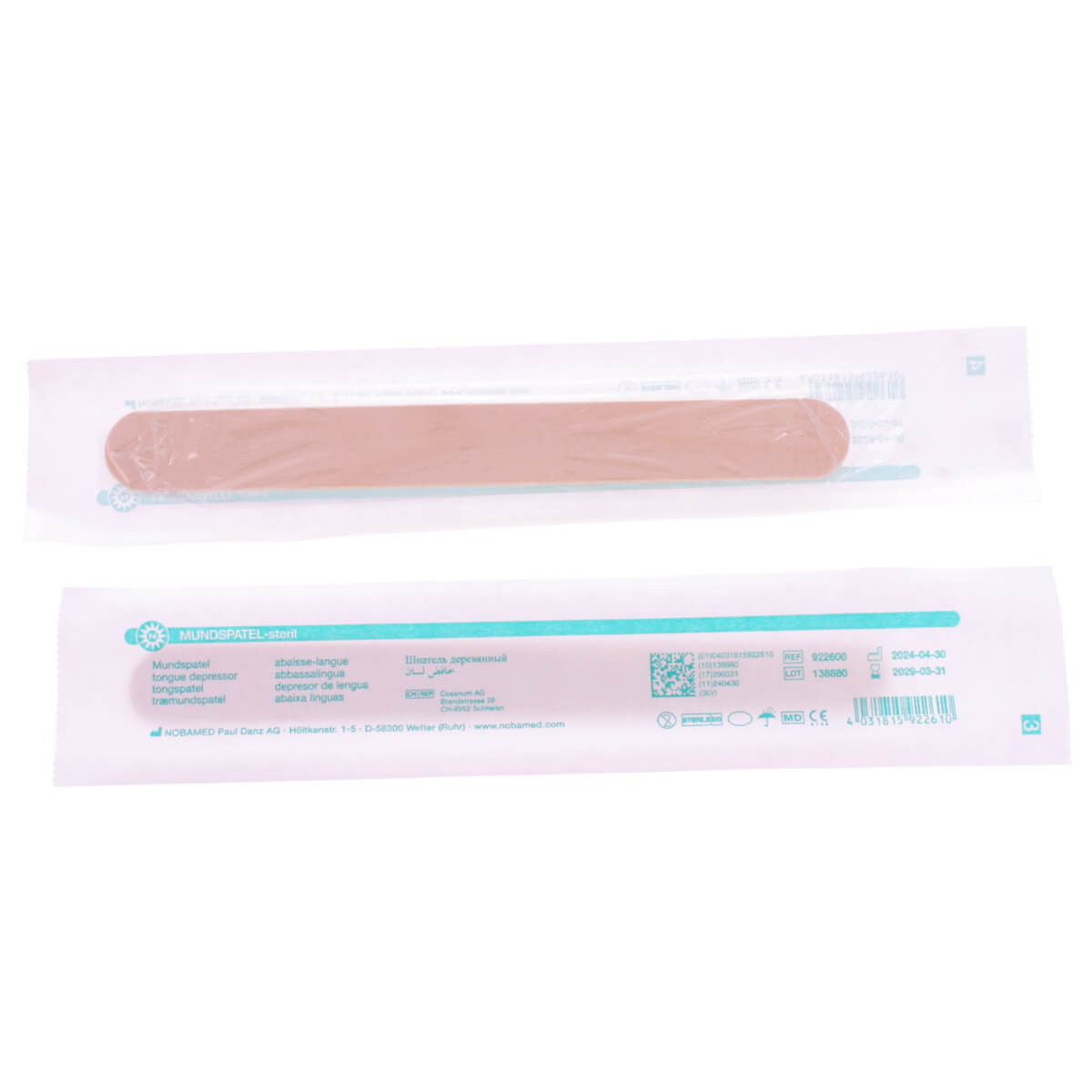 Steriele houten mondspatels  Steriele houten mondspatels