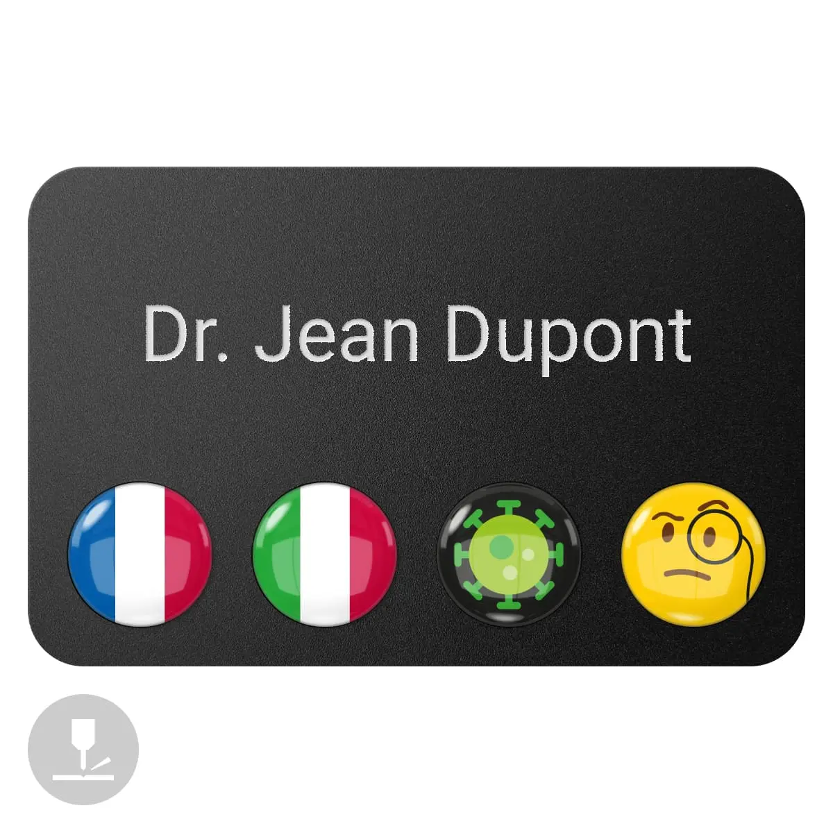  Magnetisch naamplaatje "DocTag"
