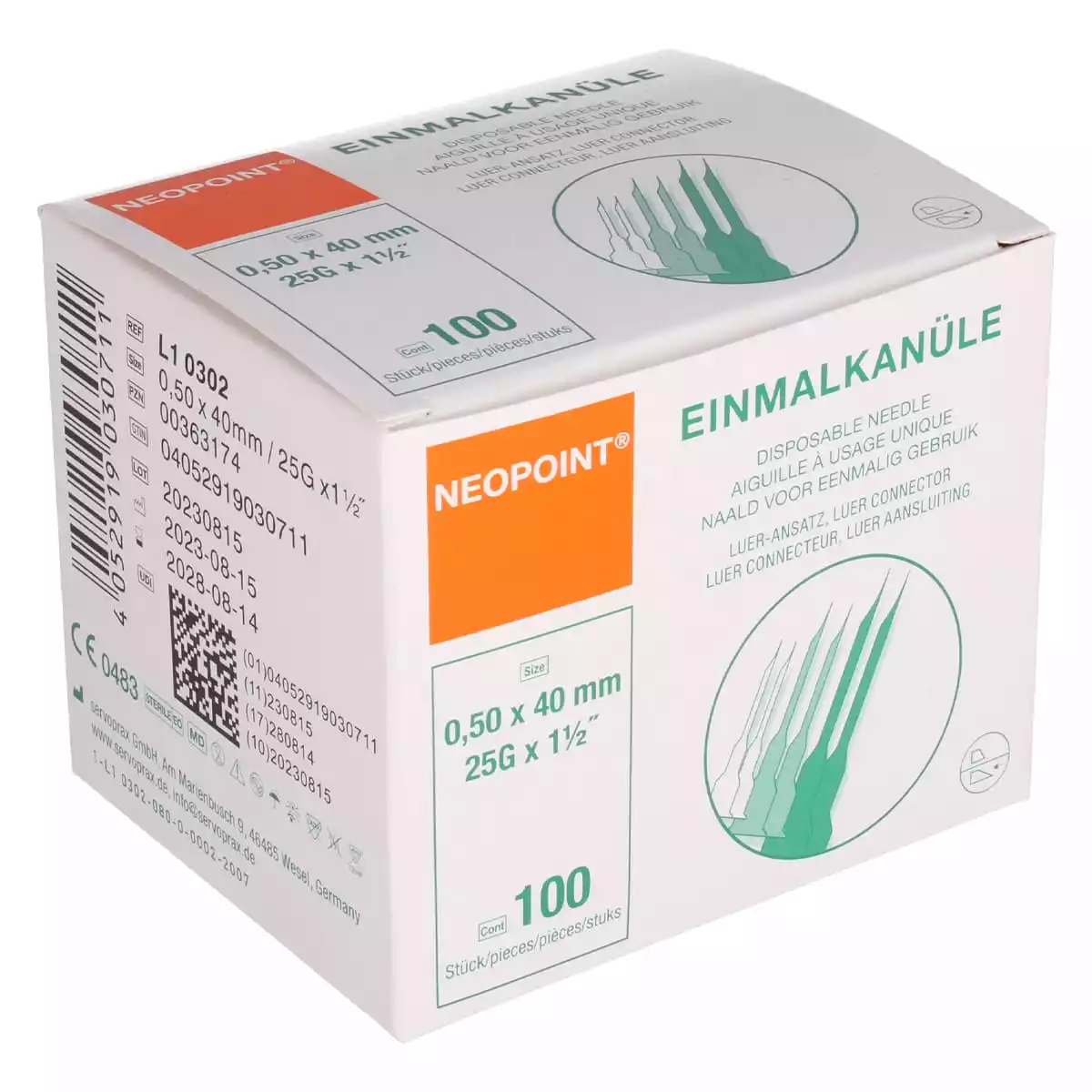 Neopoint canule speciale maat Neopoint canule speciale maat