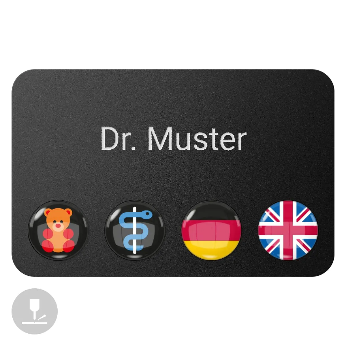  Magnetisch naamplaatje "DocTag"