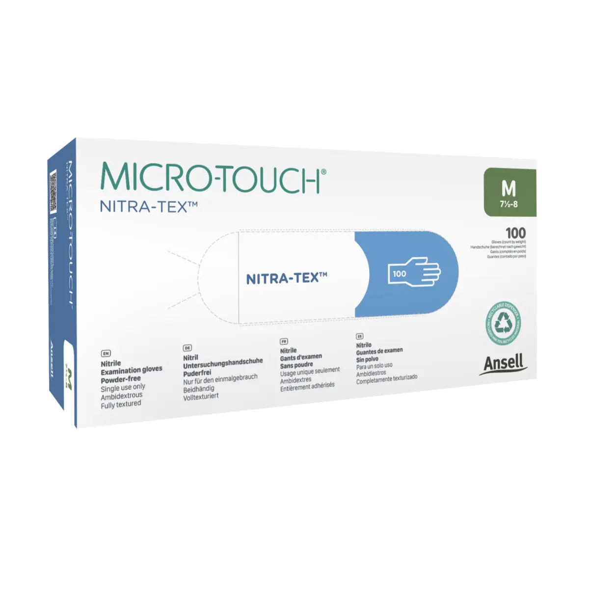 MICRO-TOUCH NITRA-TEX nitril-onderzoekshandschoenen MICRO-TOUCH NITRA-TEX nitril-onderzoekshandschoenen