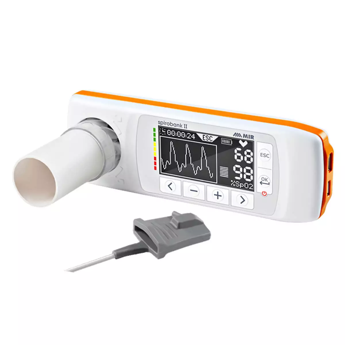 MIR Spirobank II SMART Spirometer met Pulsoximetrie MIR Spirobank II SMART Spirometer met Pulsoximetrie
