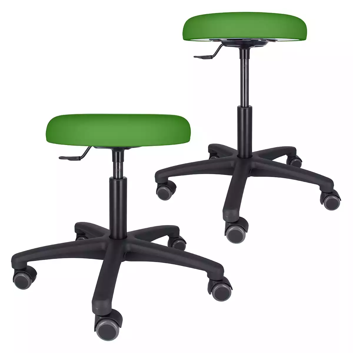 Draaibare rolkruk met kunststof voet Draaibare rolkruk met kunststof voet