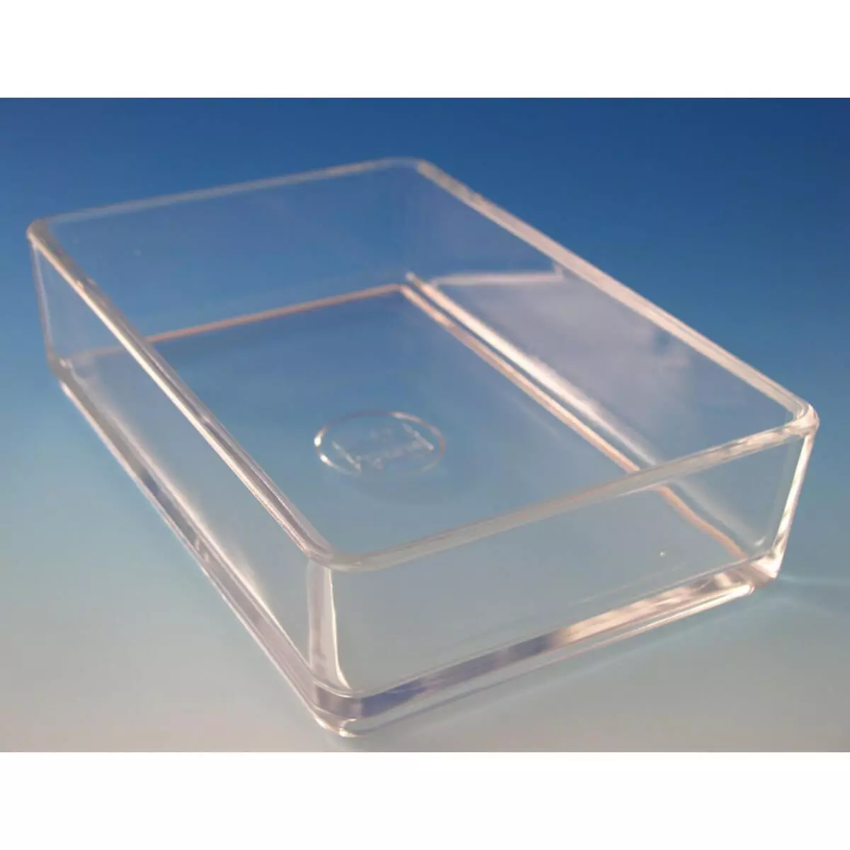 Instrumentenbakje glas met metalen deksel Instrumentenbakje glas met metalen deksel